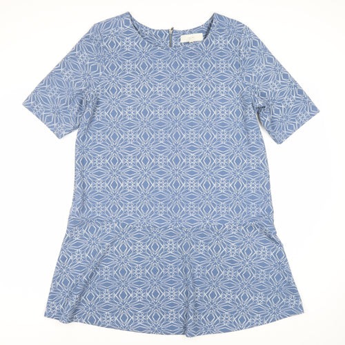 Next Women’s Blue Geometric Half Sleeve Dress