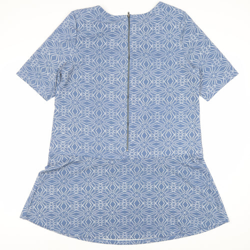Next Women’s Blue Geometric Half Sleeve Dress