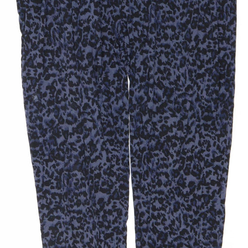 Marks and Spencer Women's Blue Animal Print Joggers Size 14