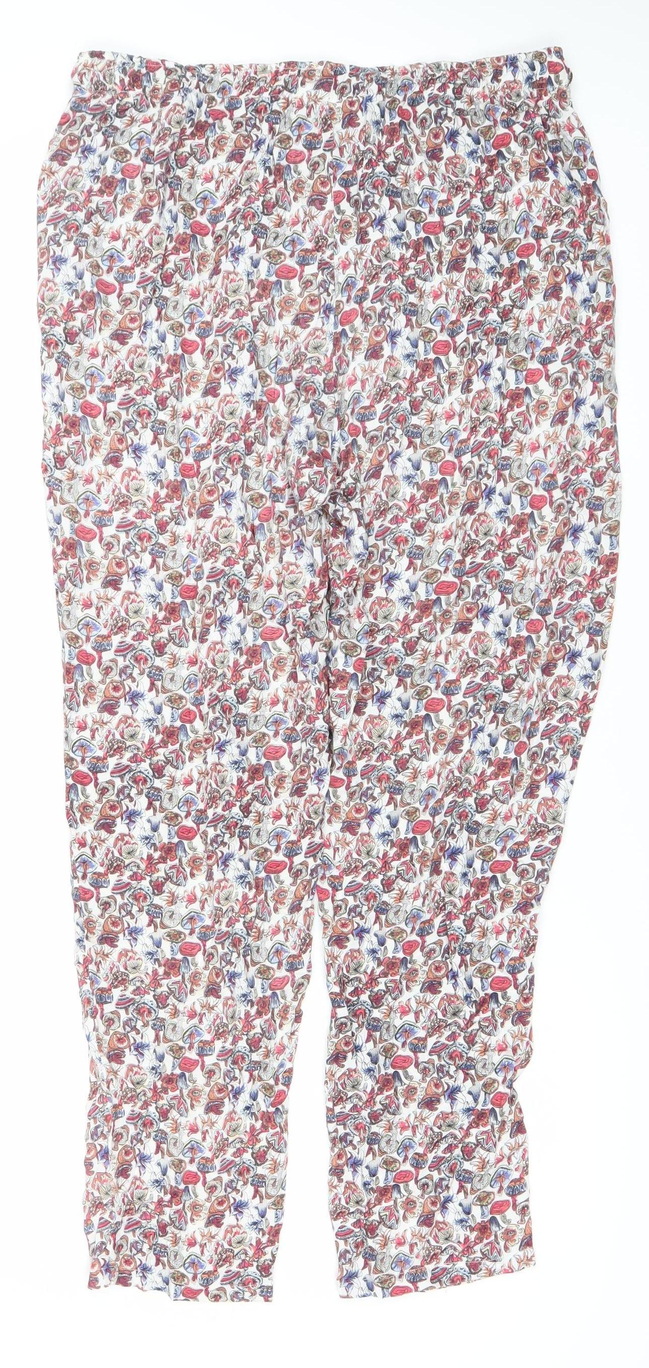 Cerulea Collection Women’s Floral Trousers L Multicoloured