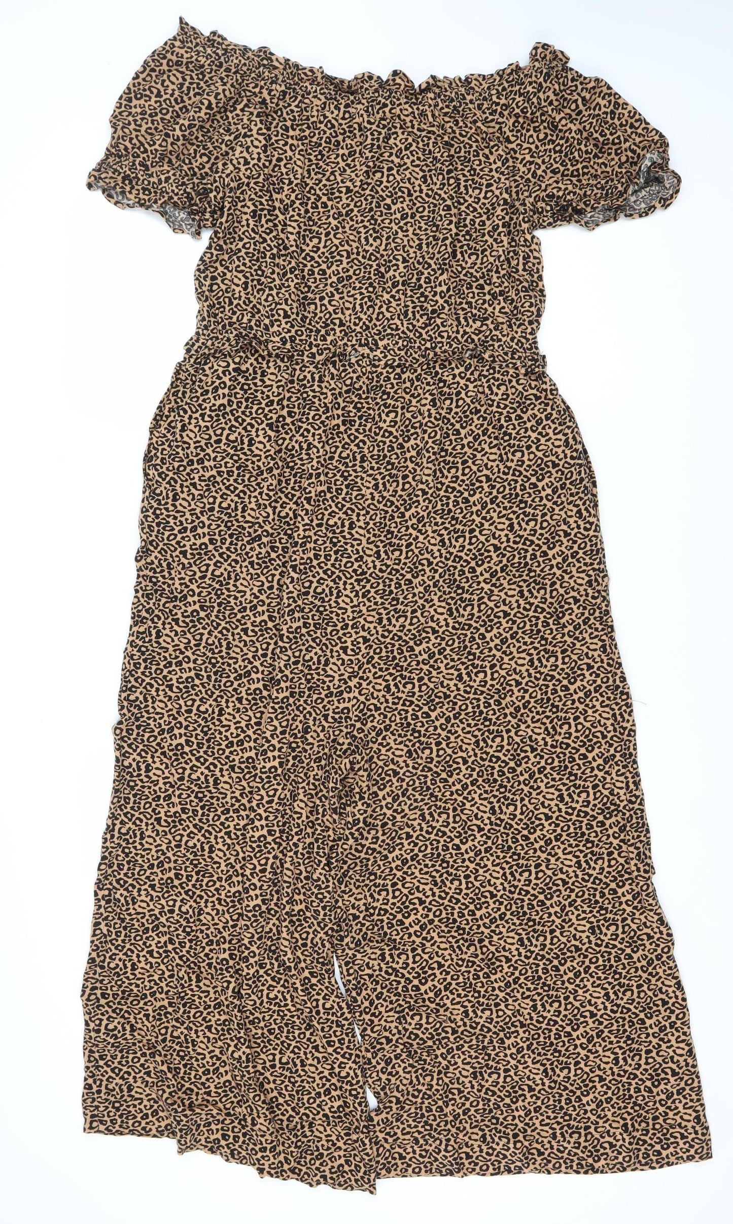 Next Women's Multicoloured Animal Print Jumpsuit Size 14