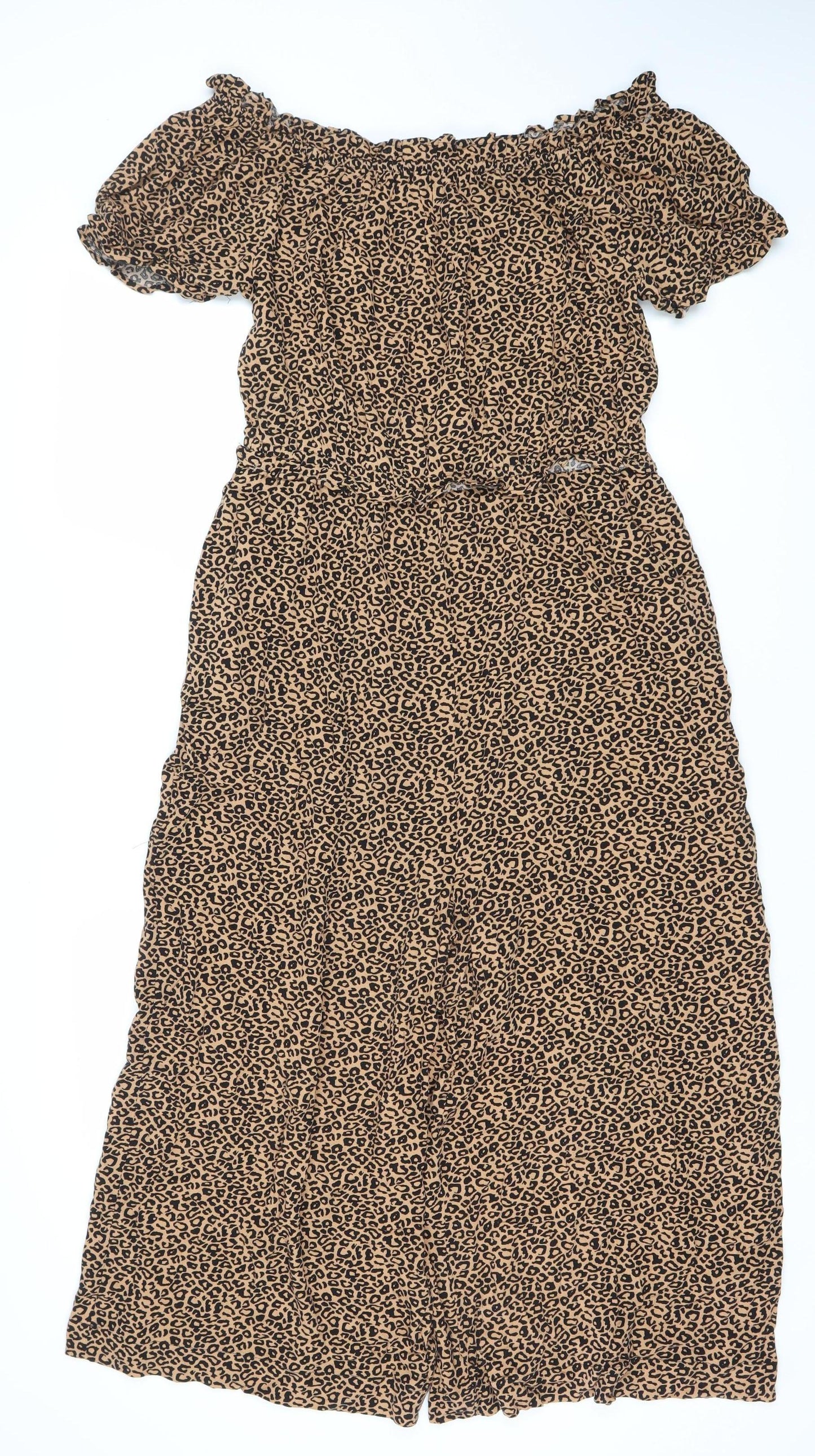 Next Women's Multicoloured Animal Print Jumpsuit Size 14