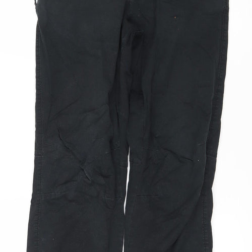 River Island Men's Black Elastic Waist Trousers S