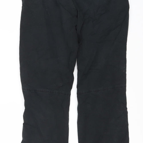 River Island Men's Black Elastic Waist Trousers S