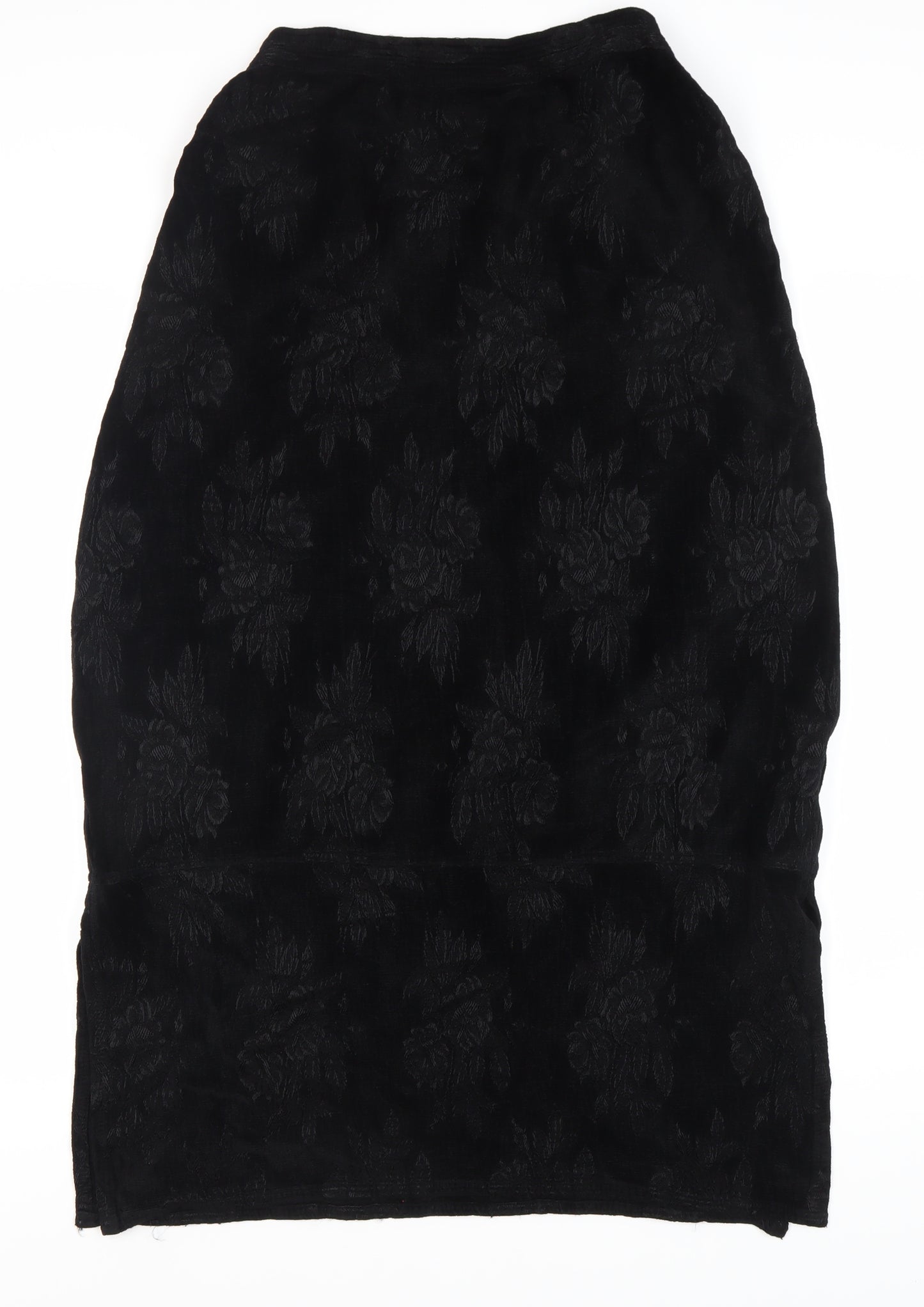 Sahara Women's Black Floral Medium Skirt