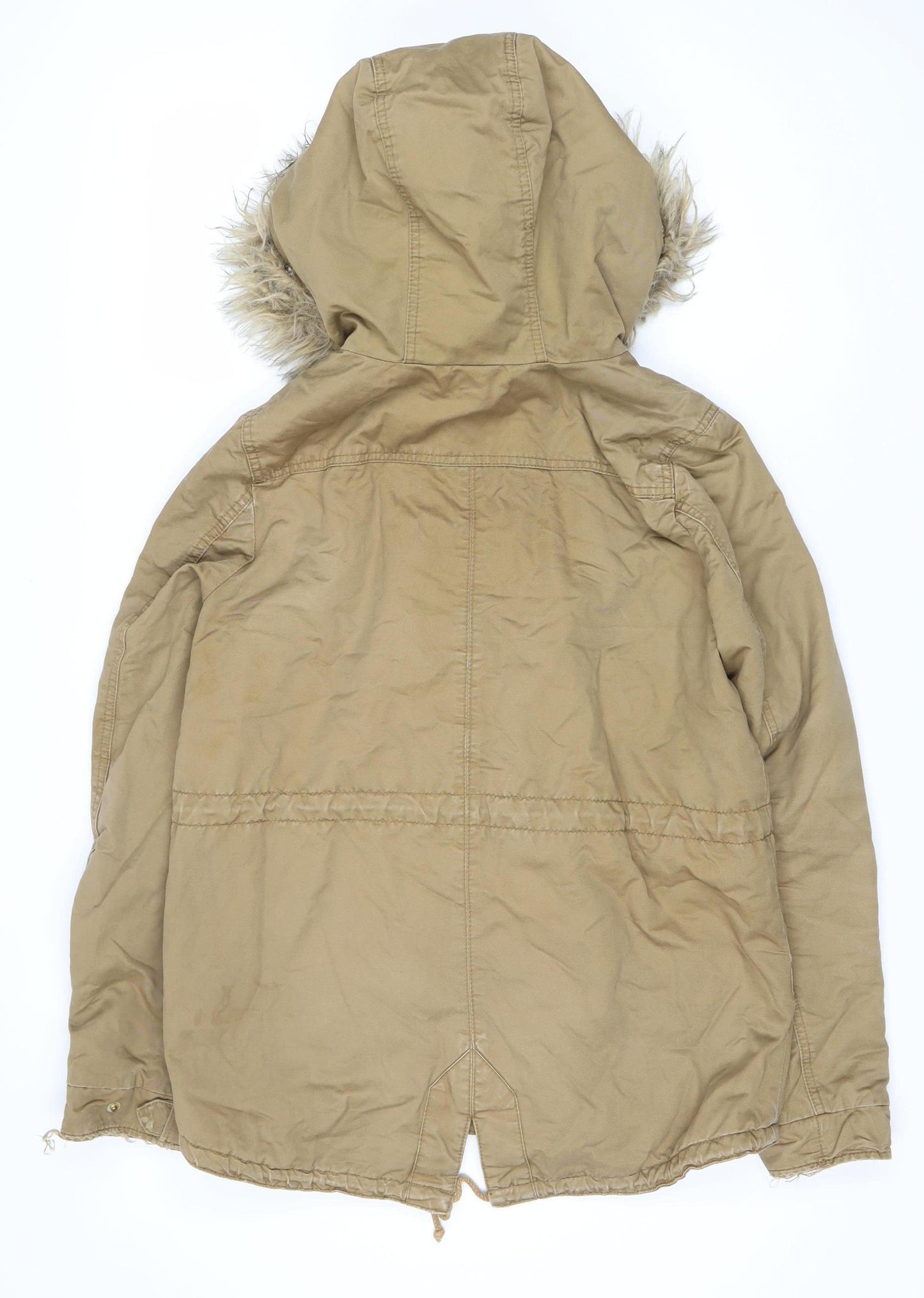 Divided Women's Beige Parka Coat Size 10
