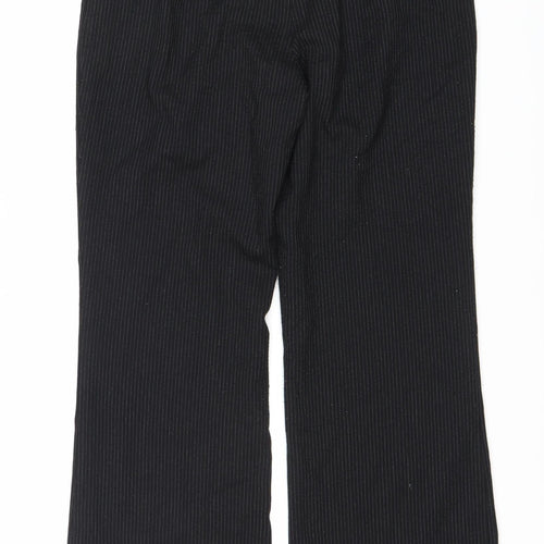Marks and Spencer Women's Black Pinstripe Trousers UK 12