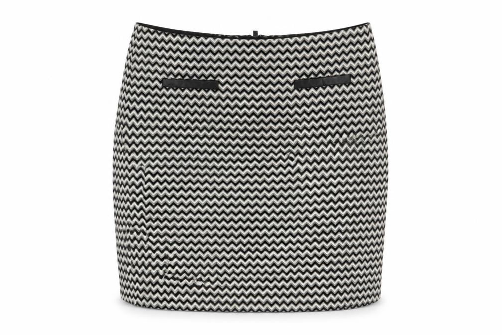Marks and Spencer Women's Black Geometric Pencil Skirt Size 12