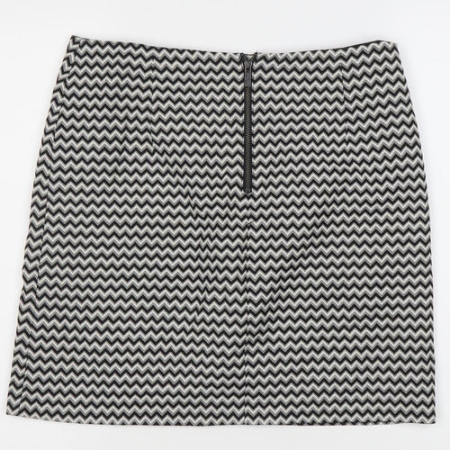 Marks and Spencer Women's Black Geometric Pencil Skirt Size 12