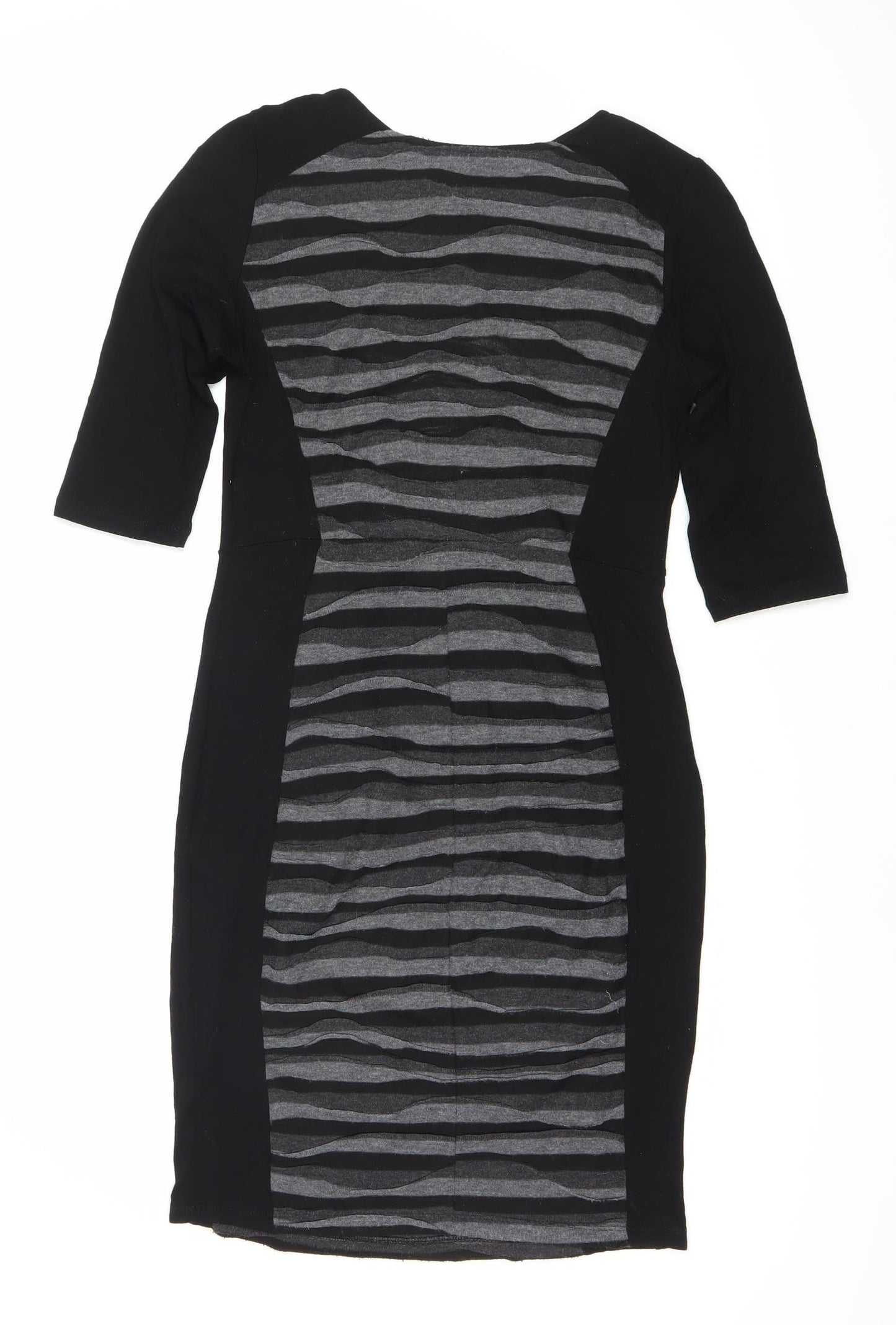 Blue Chameleon Women's Black Grey Pencil Dress Size 10