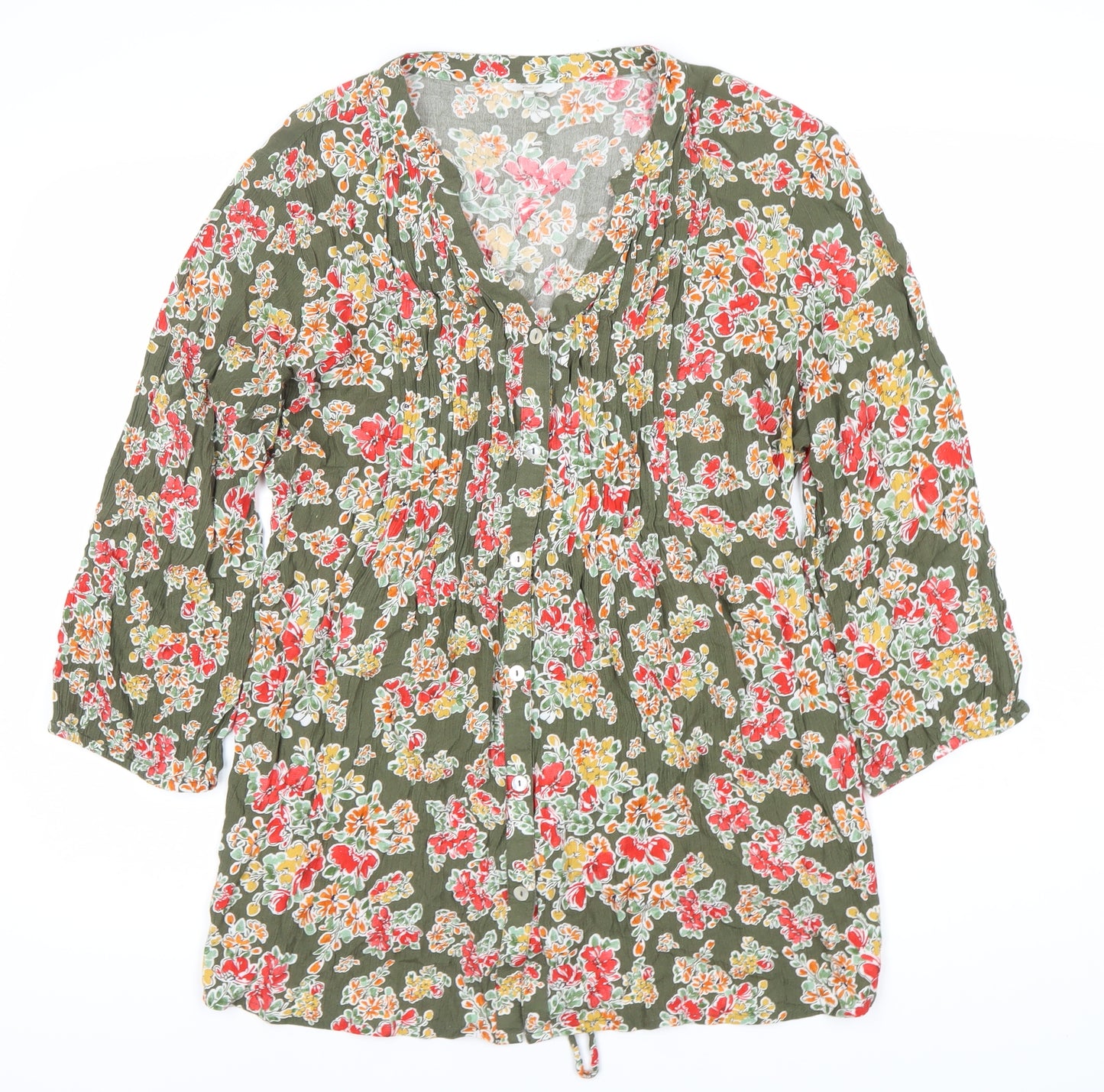 Colton Traders Women's Floral Green Top Size 18