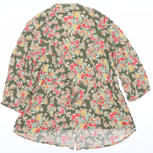 Colton Traders Women's Floral Green Top Size 18