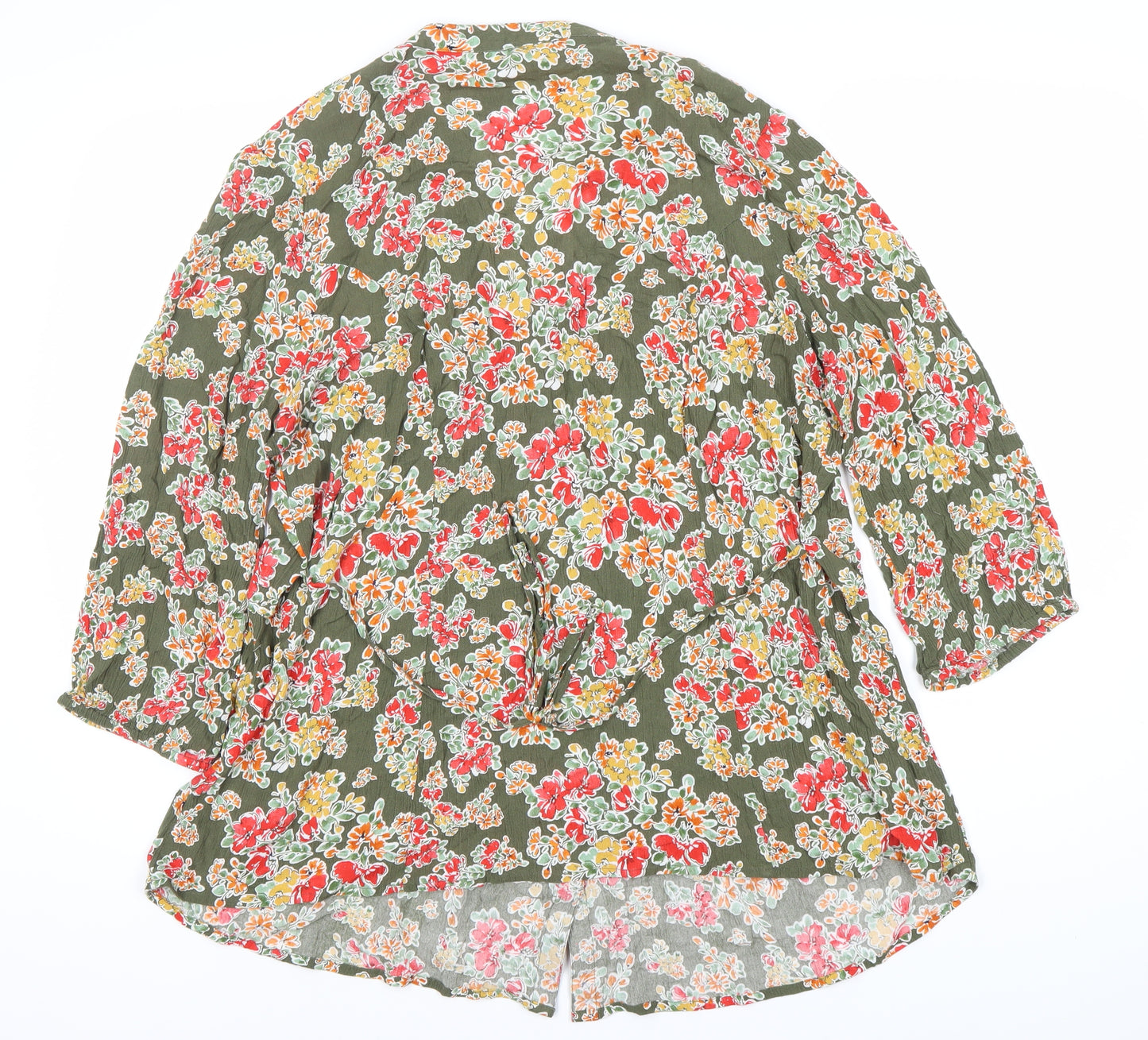 Colton Traders Women's Floral Green Top Size 18