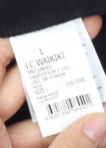 LC Waikiki Men's Black Mid-Length Jacket L
