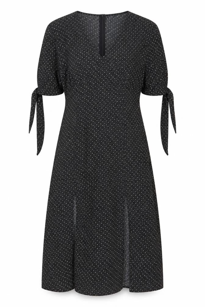 QED London Women's Black Dress Size 8 with Zip Closure