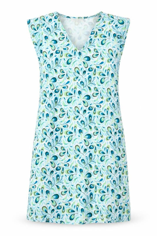 Front view of Larethings Women's Multicoloured Floral Dress S