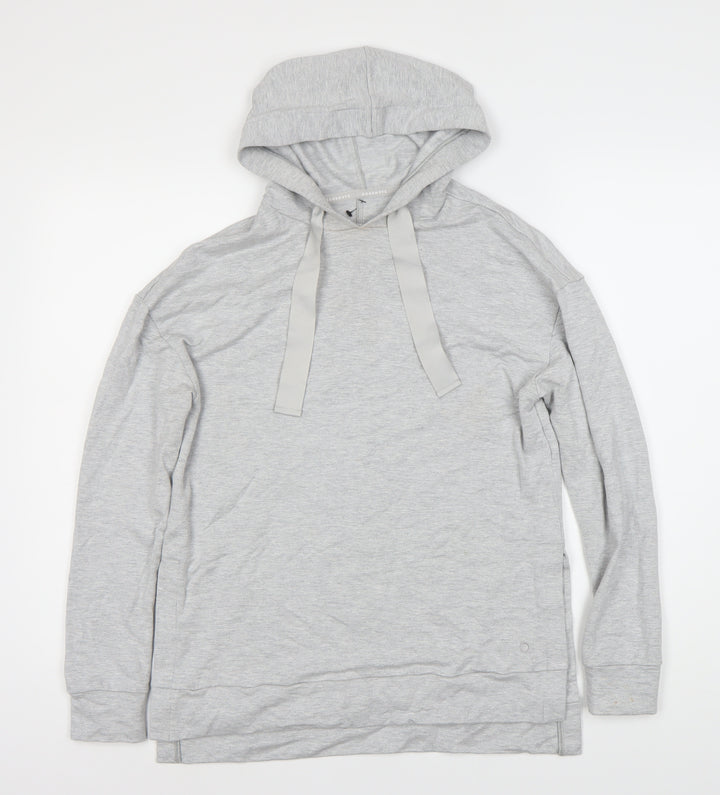 Marks and Spencer Women's Grey Pullover Hoodie Size 10
