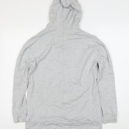 Marks and Spencer Women's Grey Pullover Hoodie Size 10