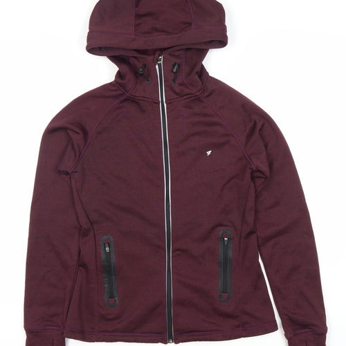 Work Out Women's Purple Full Zip Hoodie Size 12