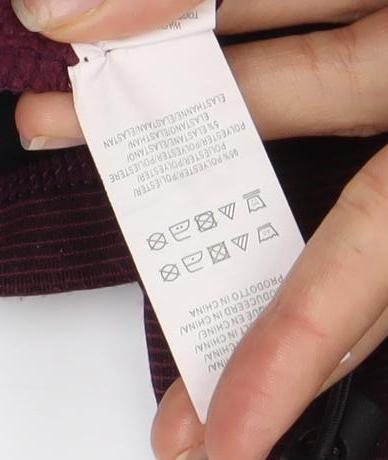 Work Out Women's Purple Full Zip Hoodie Size 12