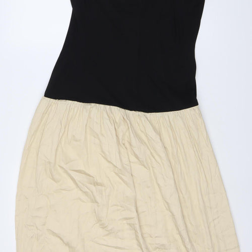Marks and Spencer Women's Black Beige Dress Size 12