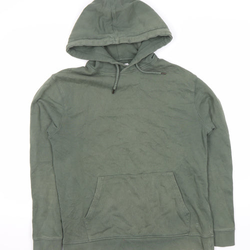 Topman Men's Green Pullover Hoodie S