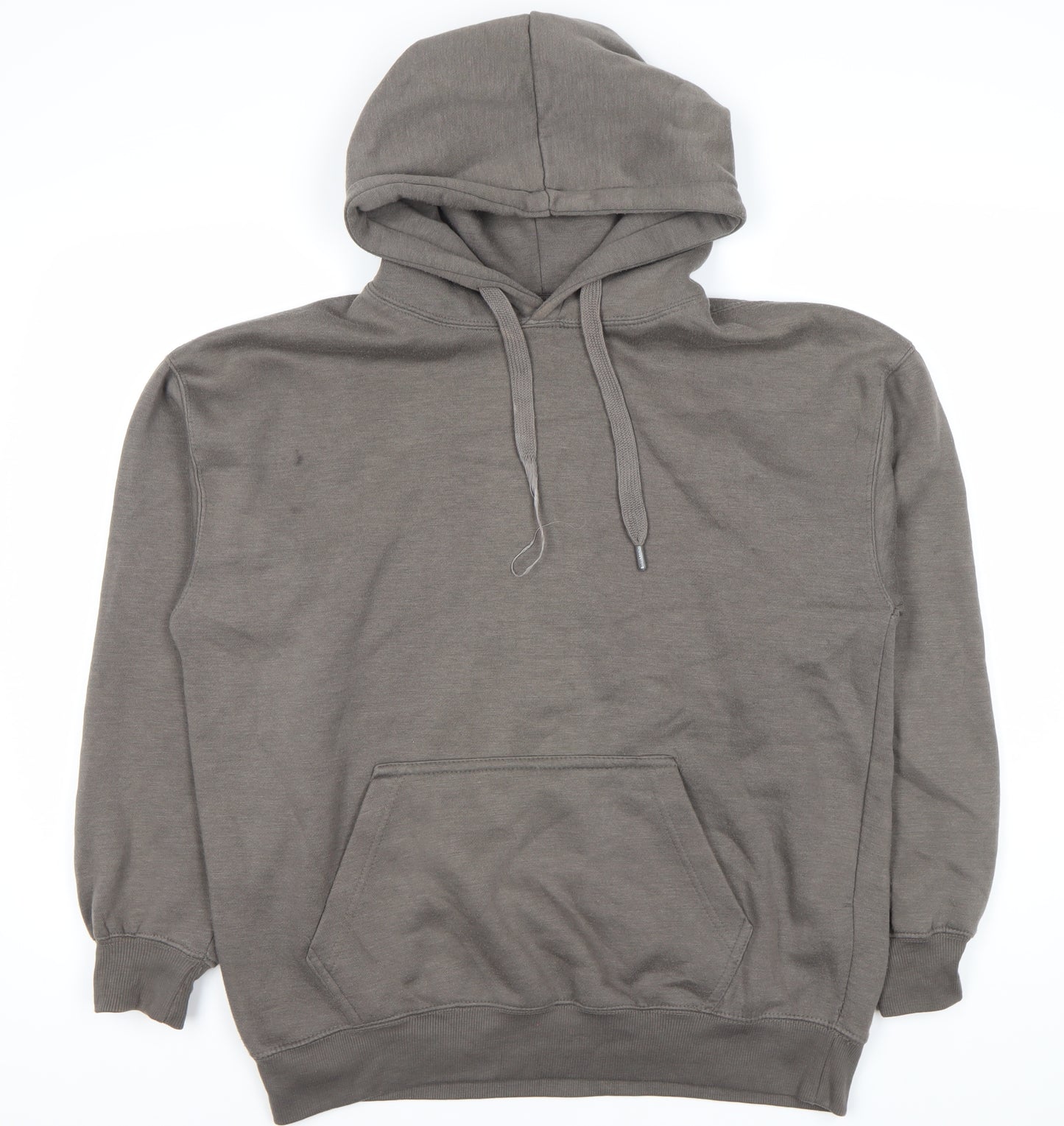 Pull&Bear Unisex Grey XS Hoodie with Drawstring and Hood