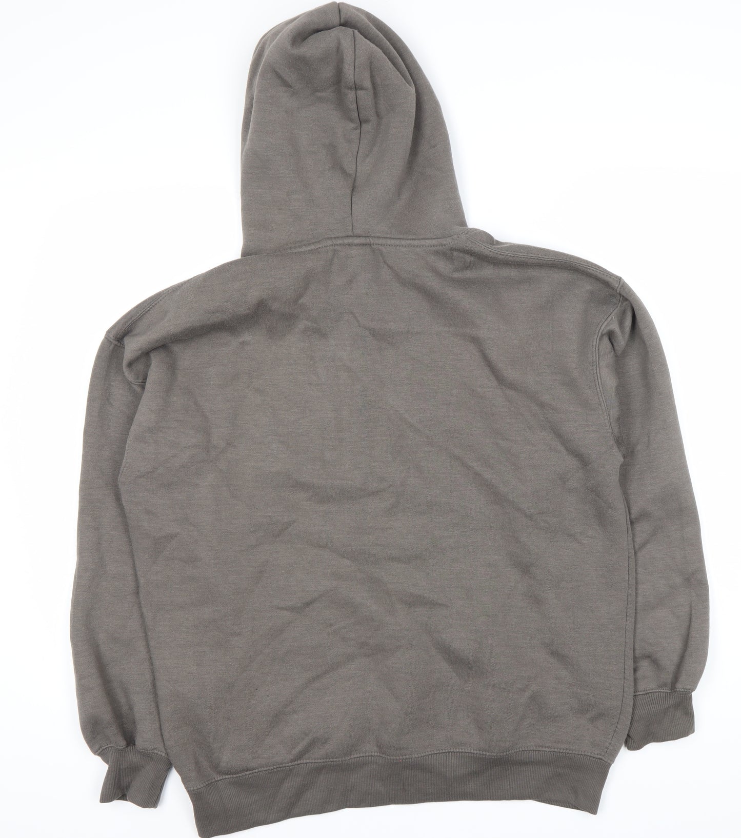 Pull&Bear Unisex Grey XS Hoodie with Drawstring and Hood