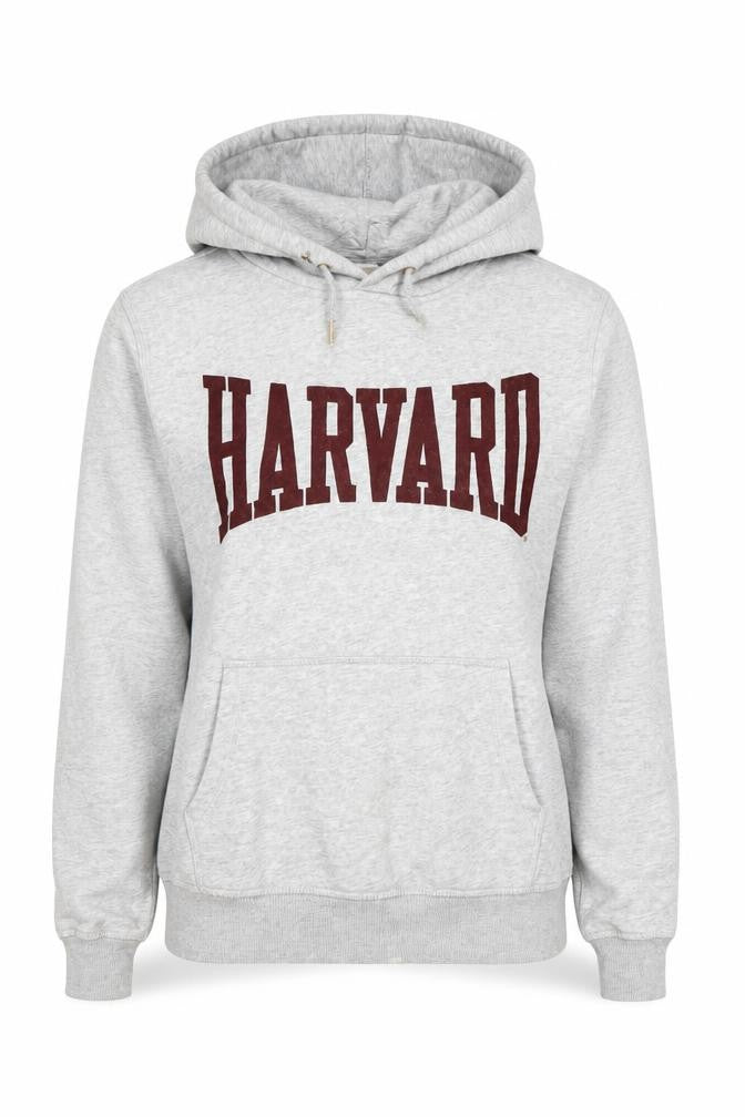 Front view of H&M Women's Grey XS Hoodie with Harvard Logo