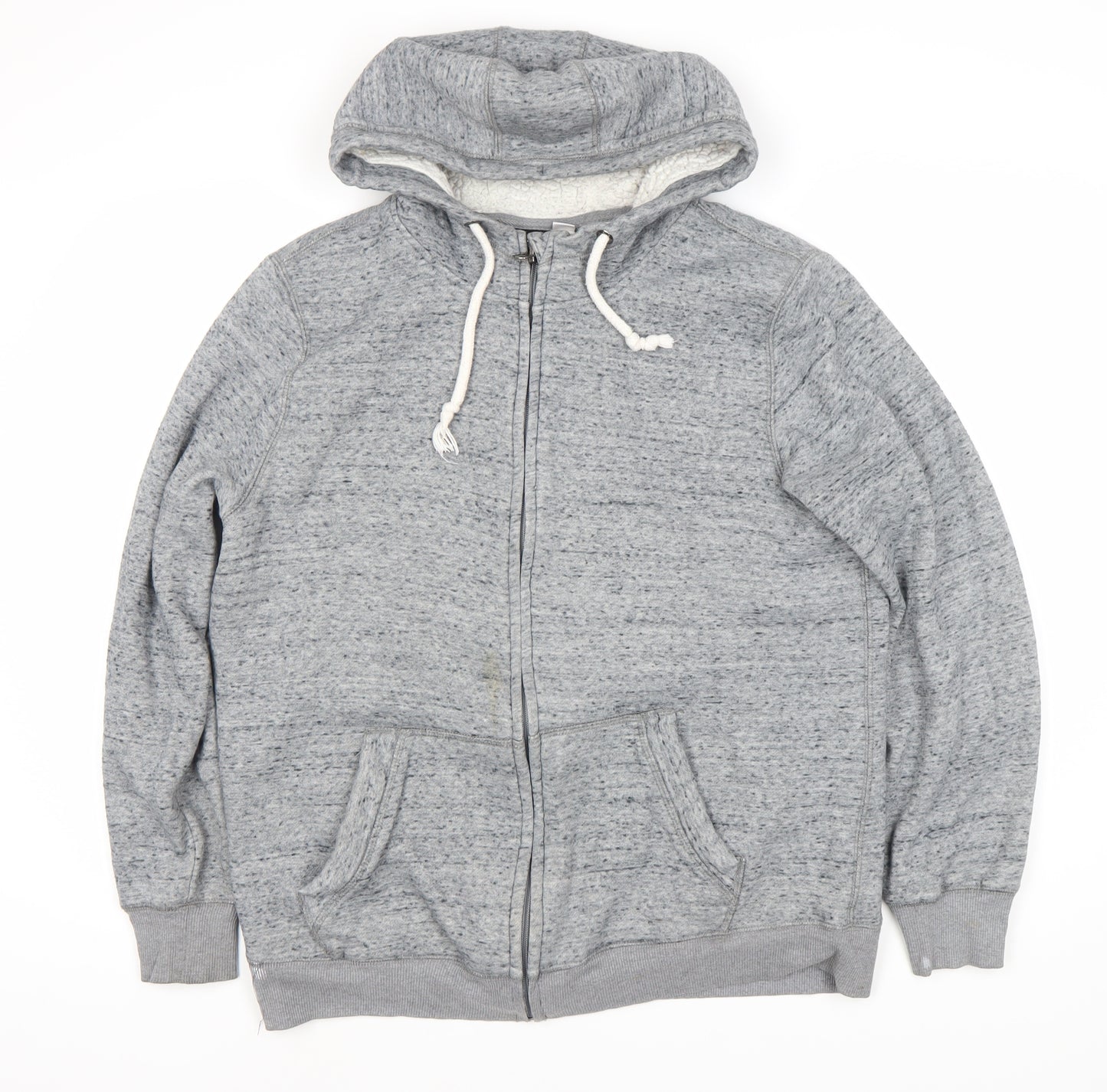 Livergy Men's Grey Full Zip Hoodie Size L