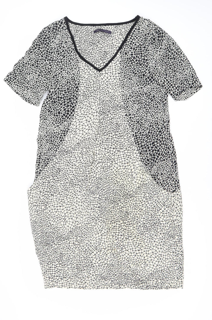 Marks and Spencer Women's Black Geometric Dress Size 10