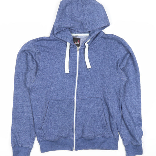Women's Blue Full Zip Hoodie 2XL with Pockets