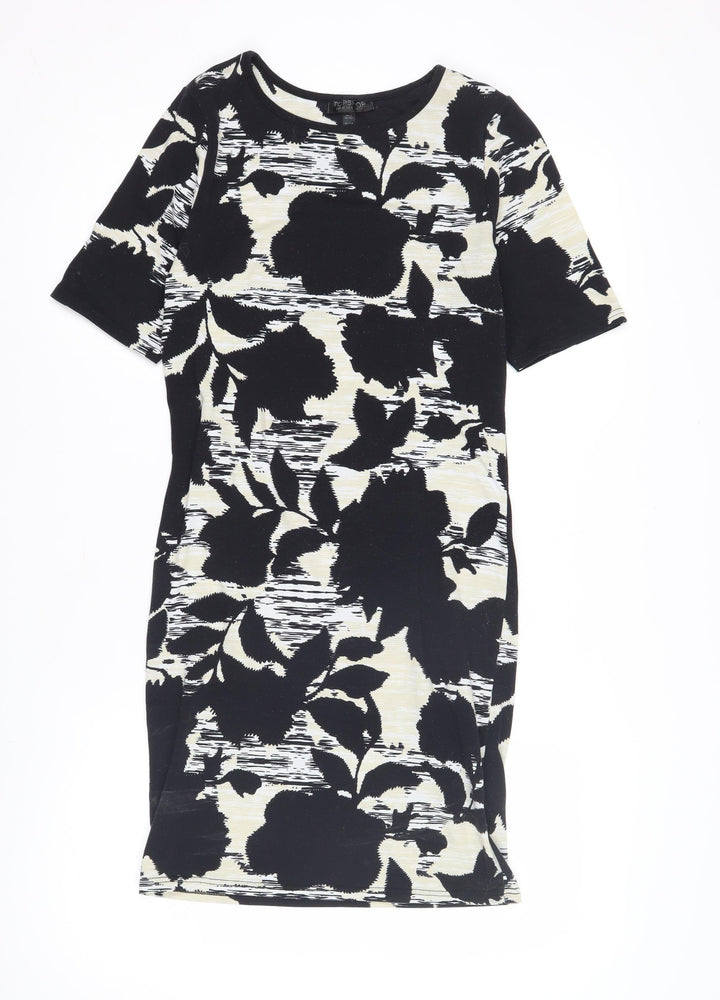 Topshop Women's Black Sheath Dress Size 12