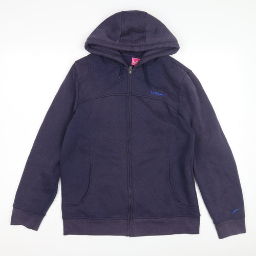 LA Gear Women's Blue Full Zip Hoodie, Size 12
