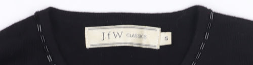 JFW Classics Women's Black Wool Pullover, Size S