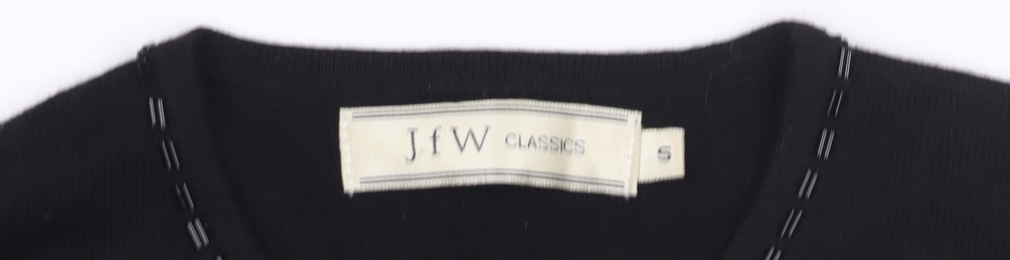 JFW Classics Women's Black Wool Pullover, Size S