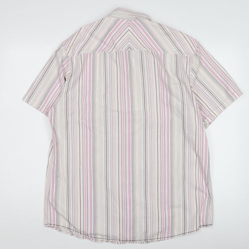 Jeff Banks Men's Multicoloured Striped Shirt - Large