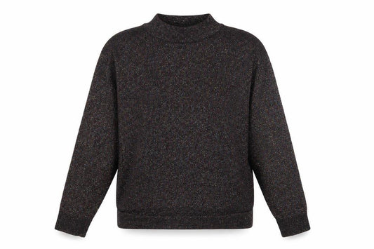 Front view of Warehouse Women's Black Mock Neck Jumper, size 12
