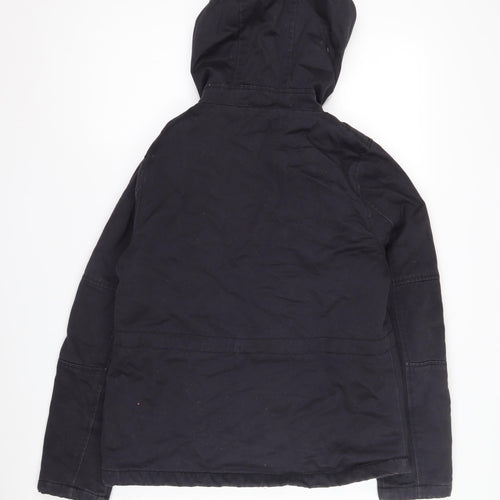 Topshop Women’s Black Parka Jacket Size 8