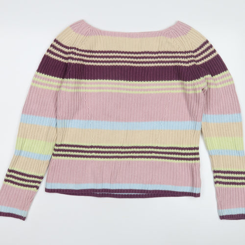 Next Women's Multicoloured Striped Jumper Size 12