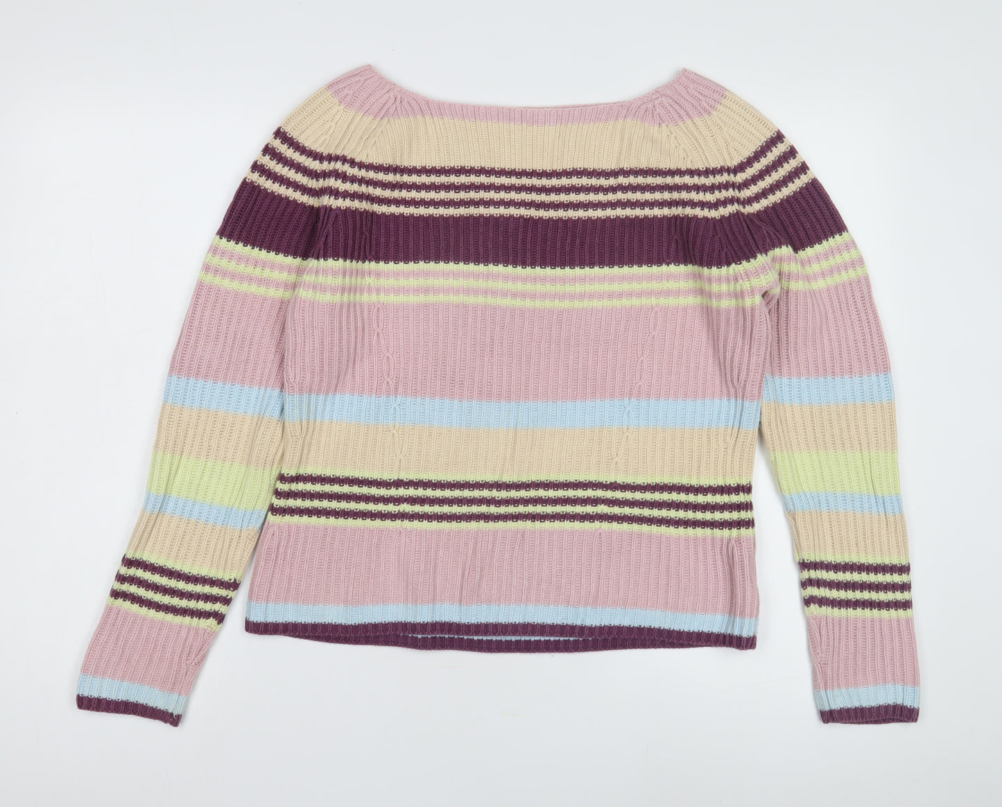 Next Women's Multicoloured Striped Jumper Size 12