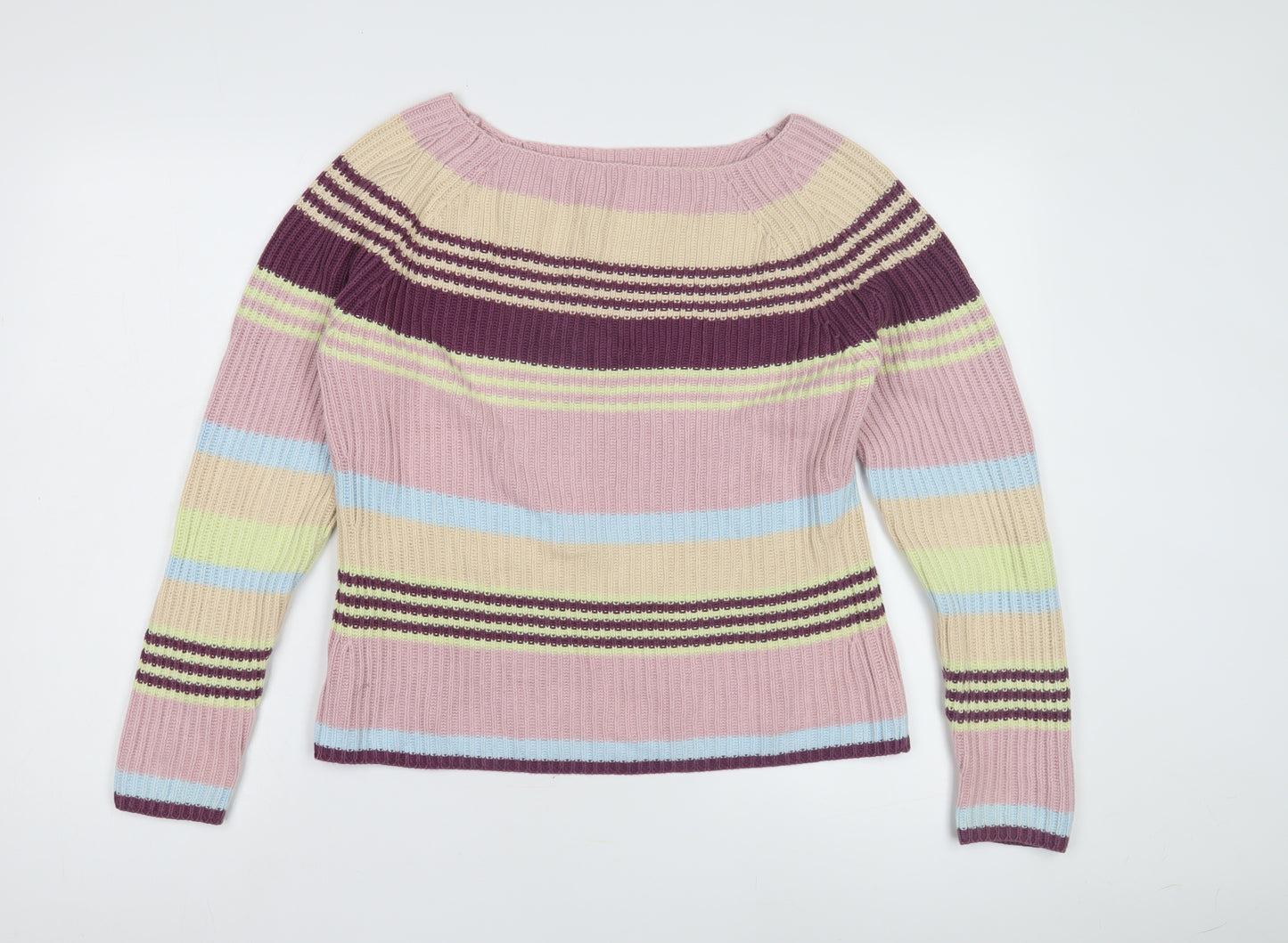 Next Women's Multicoloured Striped Jumper Size 12