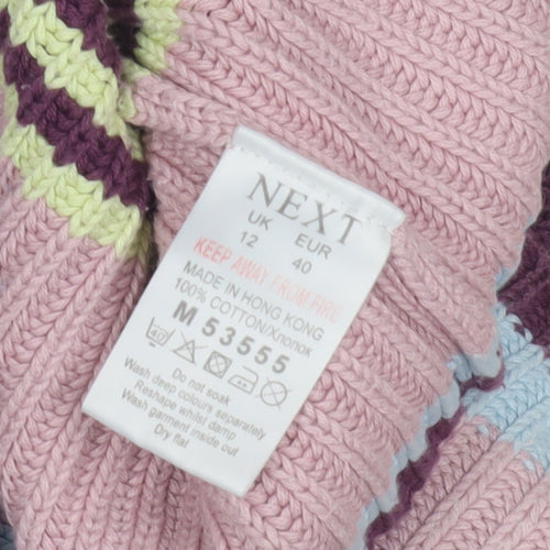 Next Women's Multicoloured Striped Jumper Size 12