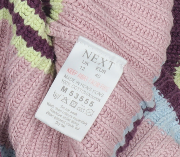 Next Women's Multicoloured Striped Jumper Size 12