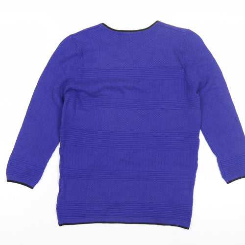 Marks and Spencer Women's Blue Knit Pullover Jumper Size 8