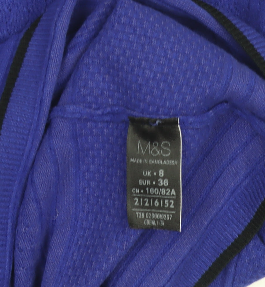 Marks and Spencer Women's Blue Knit Pullover Jumper Size 8