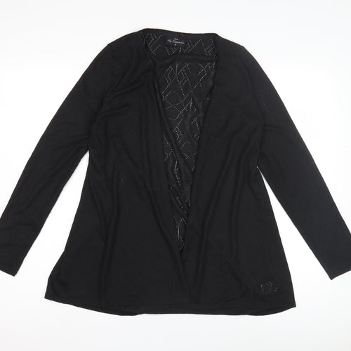 Next Women's Black Open Front Cardigan Regular Size 12