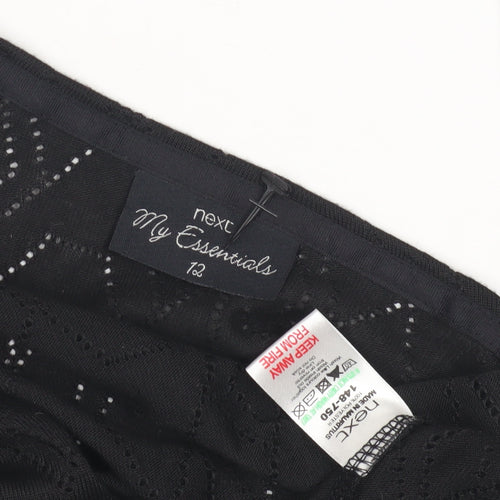 Next Women's Black Open Front Cardigan Regular Size 12