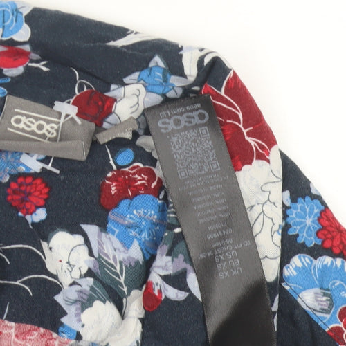 ASOS Women's Multicoloured XS Floral Button-Up Shirt