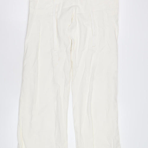 Next Women's Ivory Cargo Trousers, Size 42-43